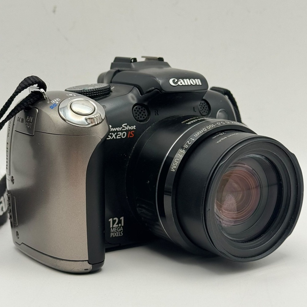 Canon PowerShot SX20 IS Digital Camera Black 12.1MP 20x Optical Zoom HD Video